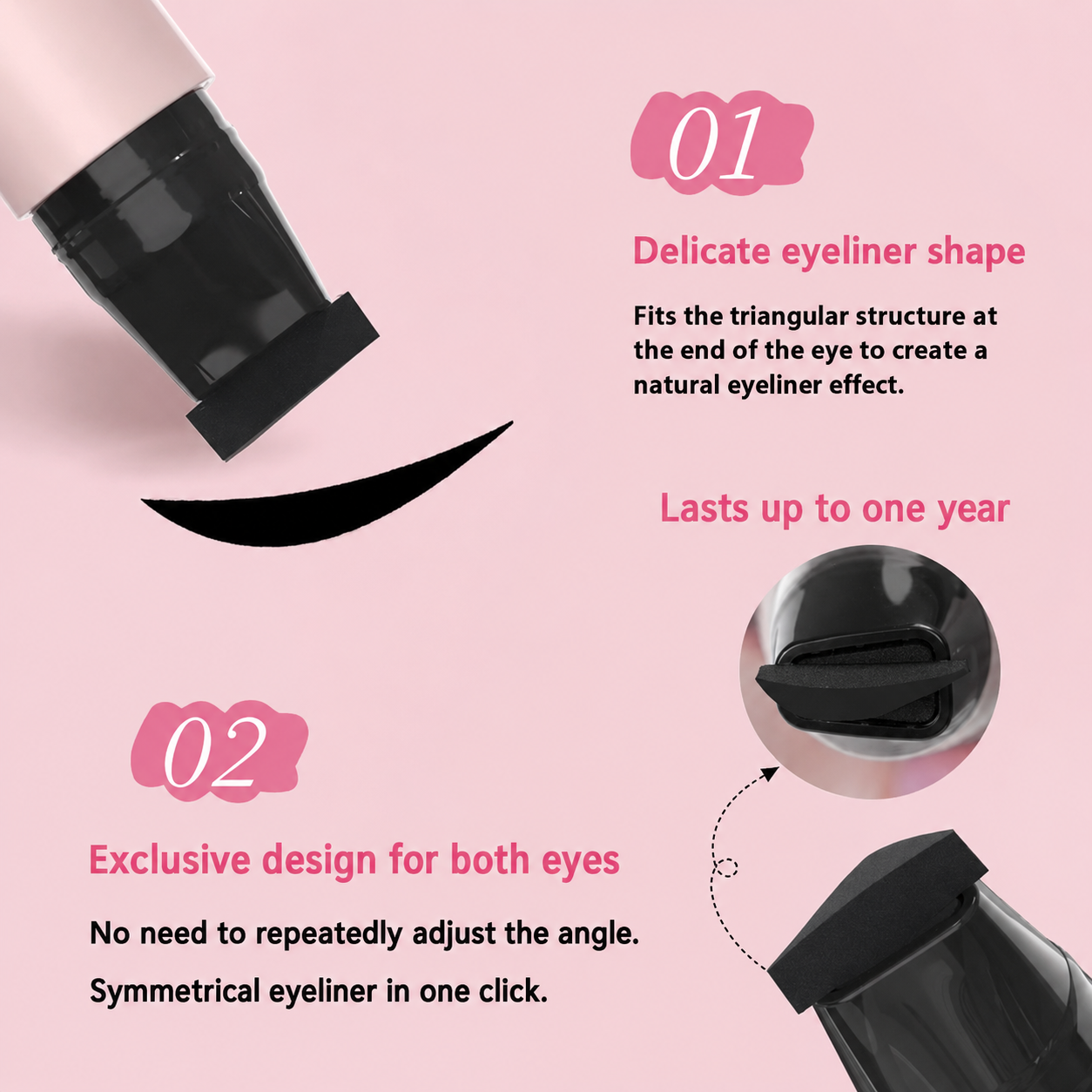 💞 DERNIER JOUR — ACHETEZ 1, RECEVEZ 1 GRATUIT 💞 Stylo-tampon eyeliner rotatif