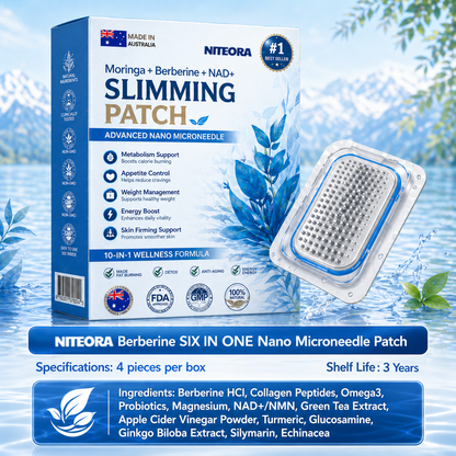 New 2026 Upgrade: Niteora® 𝑩𝒆𝒓𝑏𝘦𝘳𝑖𝗇𝒆 𝟔-𝗶𝙣-𝟏 𝑁𝑎𝑛𝑜 𝘔𝘪𝘤𝘳𝘰𝘯𝘦𝘦𝘥𝘭𝘦 𝖯𝚊𝗍𝖼𝗁 with Scientifically Proven Weight Management — Safe, Natural & Effective