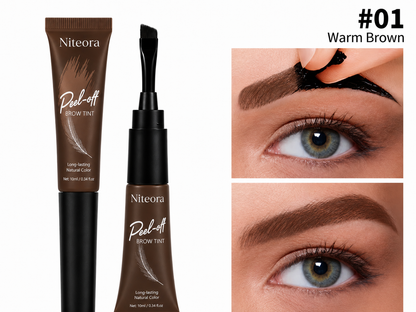 🔥 BEST SELLER | Niteora™ Waterproof Peel-Off Brow Tint  Naturally Defined Brows That Last For Days — No Daily Makeup Needed