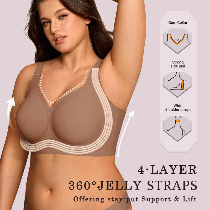 🔥LAST DAY PROMOTION - 50% OFF | Niteora Women Jelly Bras 🌈 Wirefree Full Coverage No Underwire Everyday Bras