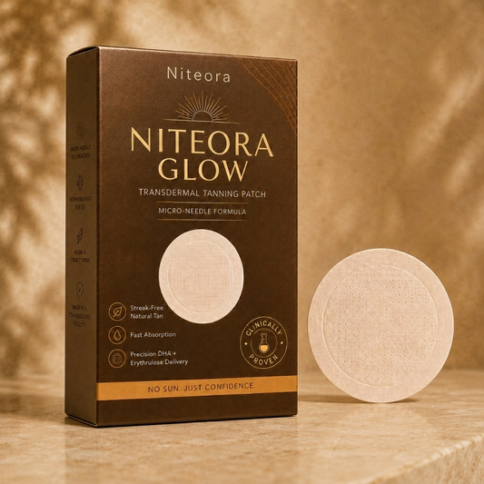 ✨ Niteora® Transdermal Tanning Patch ⚡ No Sun, No Streaks, Just a Natural Bronze Glow 🌞