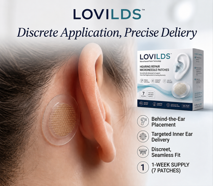 LOVILDS™ HEARING REPAIR MICRONEEDLE PATCHES ✅ Targets Hearing Loss, Tinnitus, Ear Infections, Balance Disorders, and Age-Related Ear Degeneration.