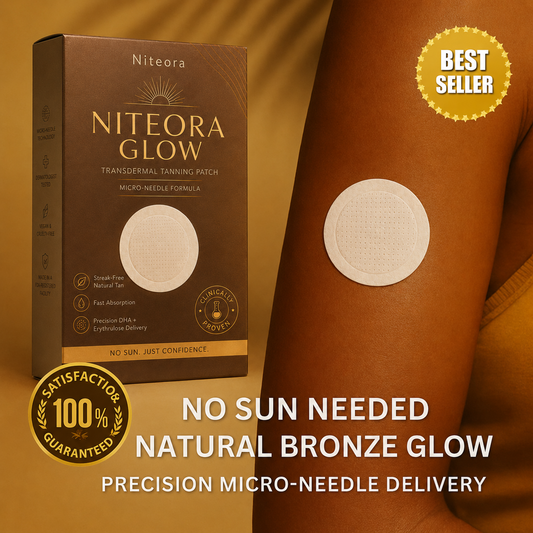 ✨ Niteora® Transdermal Tanning Patch ⚡ No Sun, No Streaks, Just a Natural Bronze Glow 🌞