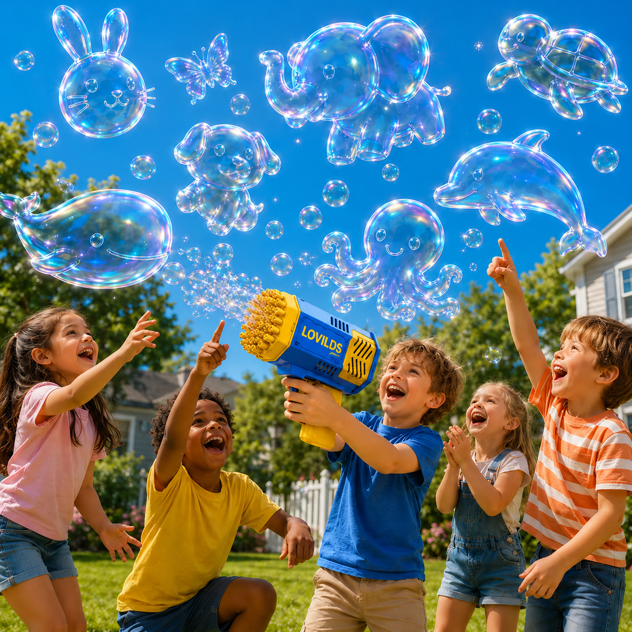 LOVILDS  3D Bubble Concentrate Animal &Ocean Fantasy Theme