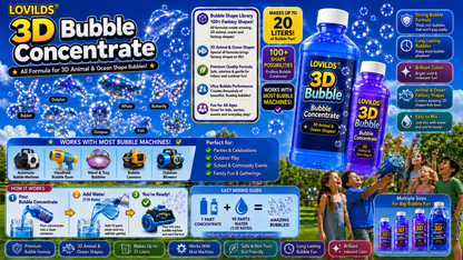 LOVILDS  3D Bubble Concentrate Animal &Ocean Fantasy Theme