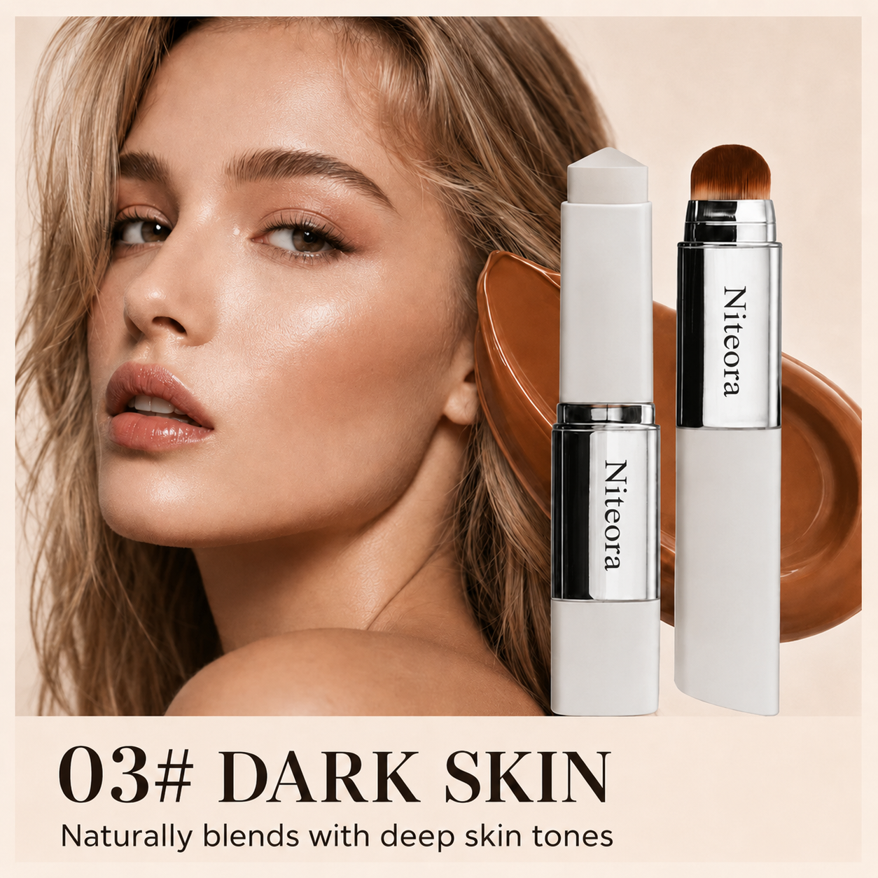 🔥LAST DAY 60% OFF Niteora™ Korean Color-Changing Foundation stick✨