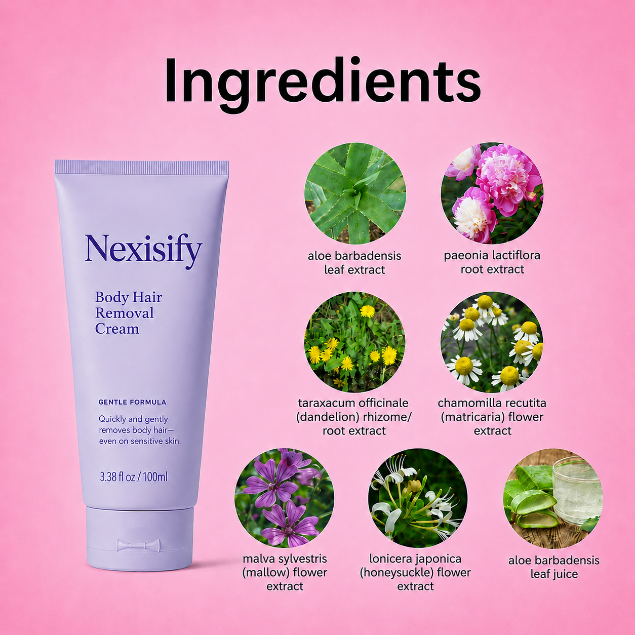 Flawless Skin Hair Removal Cream | Gentle 5-Minute Body Hair Removal