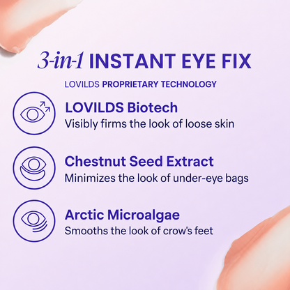 LOVILDS Instant Lift Eye Gel – For Eye Bags, Puffiness, Wrinkles, Fine Lines & Dark Circles🌱