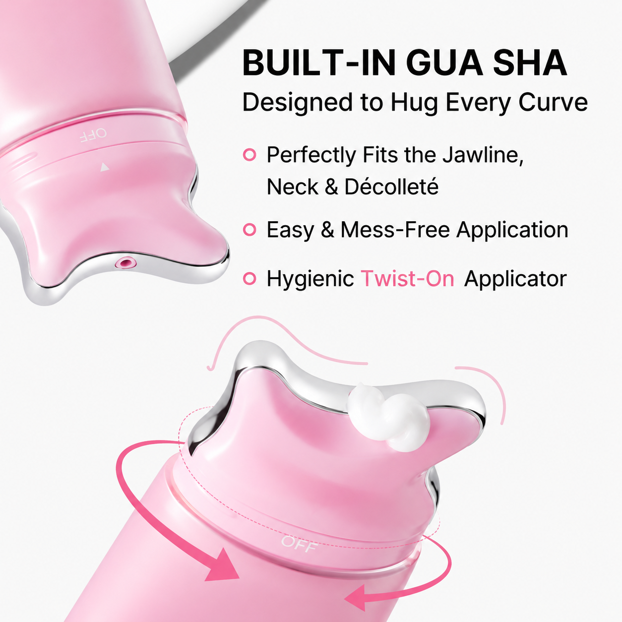 🦢Neck Wrinkle Eraser! Built-In Gua Sha Cream w/5% Anemarrhena Root Complex + PDRN Korean Skincare