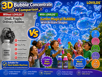LOVILDS  3D Bubble Concentrate Animal &Ocean Fantasy Theme