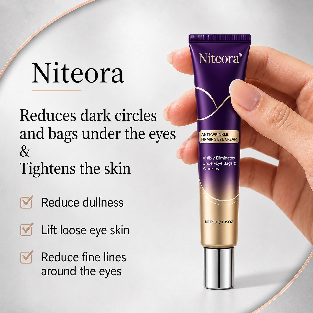 Niteora™ Quick Face Fix Temporary Tightener – Instant visible results in 30 seconds