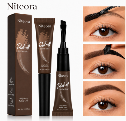 🔥 BEST SELLER | Niteora™ Waterproof Peel-Off Brow Tint  Naturally Defined Brows That Last For Days — No Daily Makeup Needed