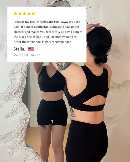 🔥LAST DAY PROMOTION - 50% OFF | Niteora Front Closure Cross-Back Wireless Posture Bra