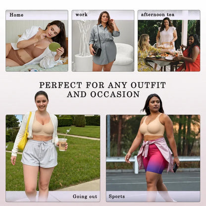 🔥LAST DAY PROMOTION - 50% OFF | Niteora Women Jelly Bras 🌈 Wirefree Full Coverage No Underwire Everyday Bras