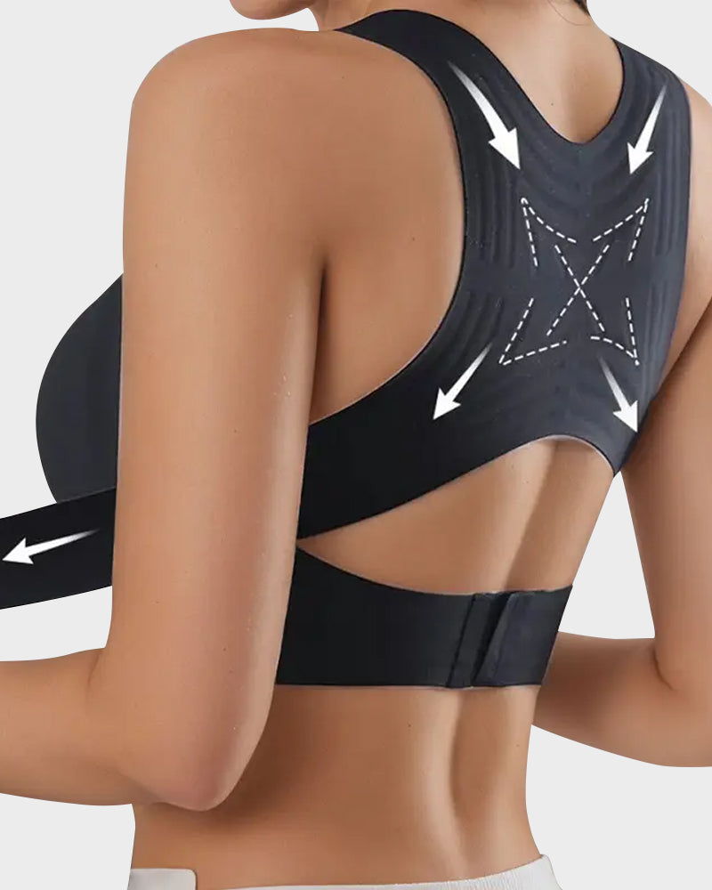 🔥LAST DAY PROMOTION - 50% OFF | Niteora Front Closure Cross-Back Wireless Posture Bra