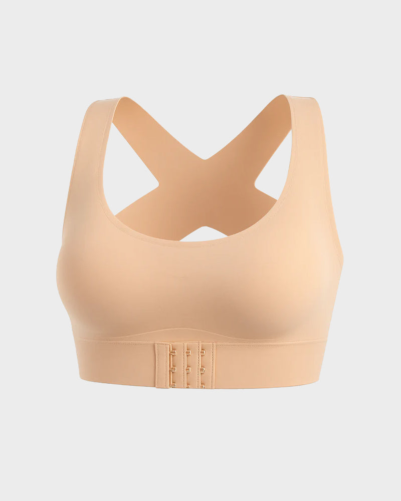 🔥LAST DAY PROMOTION - 50% OFF | Niteora Front Closure Cross-Back Wireless Posture Bra