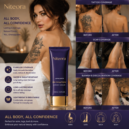 💜Last Day-Buy 1 Get 1 Free!💜✨Body Coverage Perfector – Waterproof, Lightweight & Flawless Body Makeup