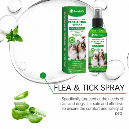 Nexisify™🍃Natural Flea & Tick Spray for Dogs & Cats–Helps Kill & Repel Fleas & Ticks