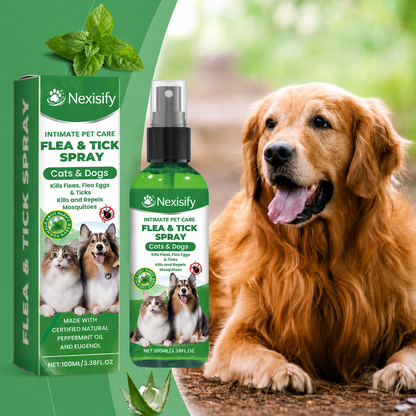 Nexisify™🍃Natural Flea & Tick Spray for Dogs & Cats–Helps Kill & Repel Fleas & Ticks