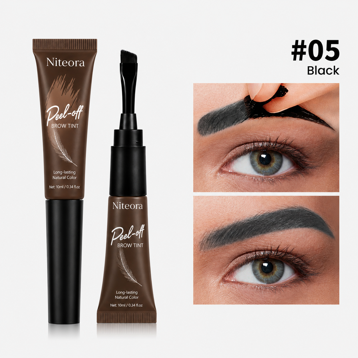 🔥 BEST SELLER | Niteora™ Waterproof Peel-Off Brow Tint  Naturally Defined Brows That Last For Days — No Daily Makeup Needed