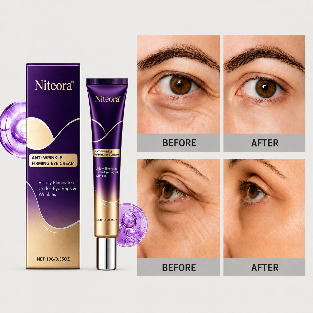 Niteora™ Quick Face Fix Temporary Tightener – Instant visible results in 30 seconds